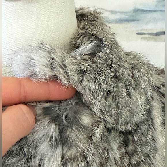 Bagatelle 100% Genuine Rabbit Fur Size S Winter Grey - Picture 8 of 16